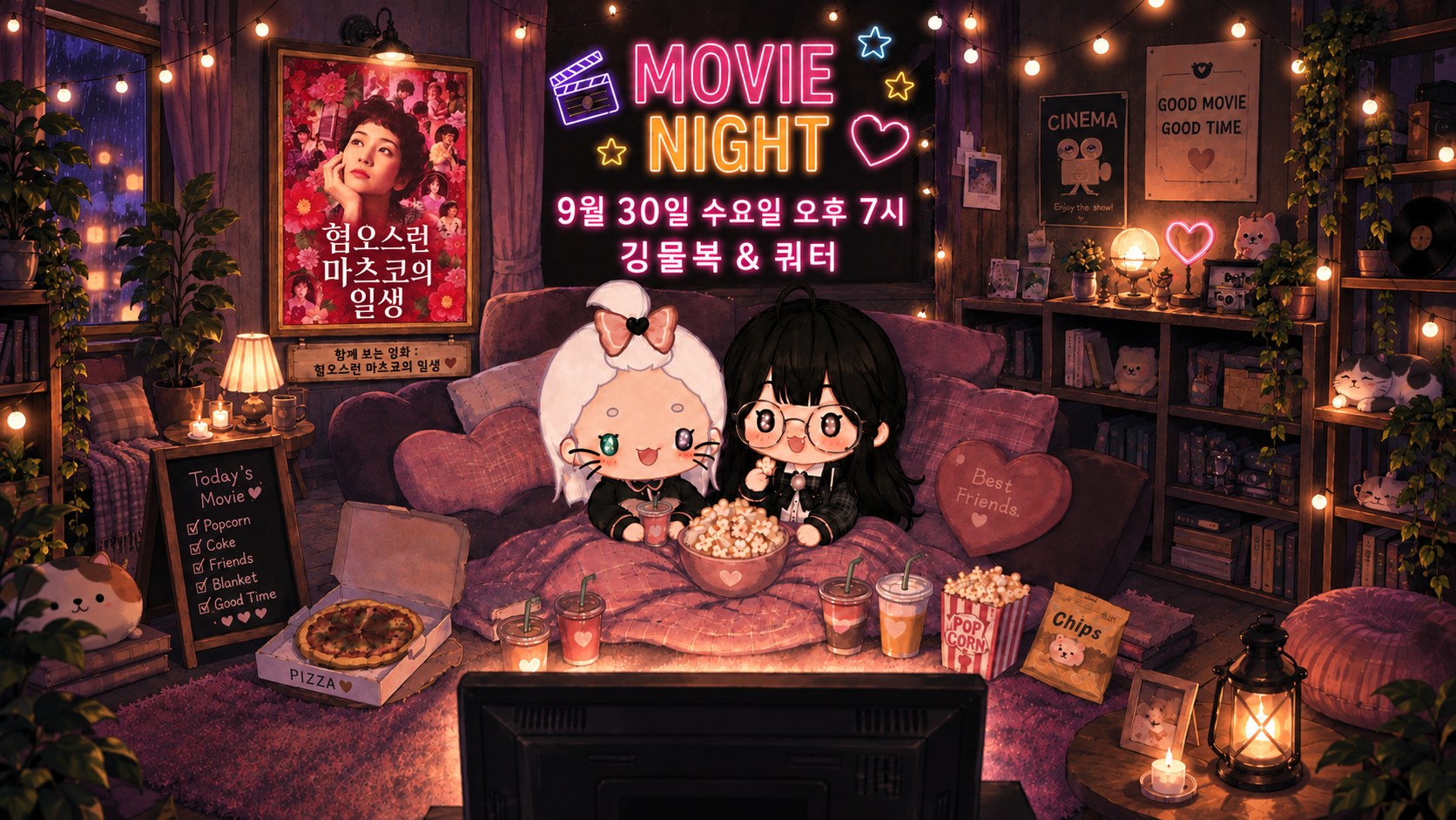 깅물복 x 쿼터의 무비나이트 포스터
